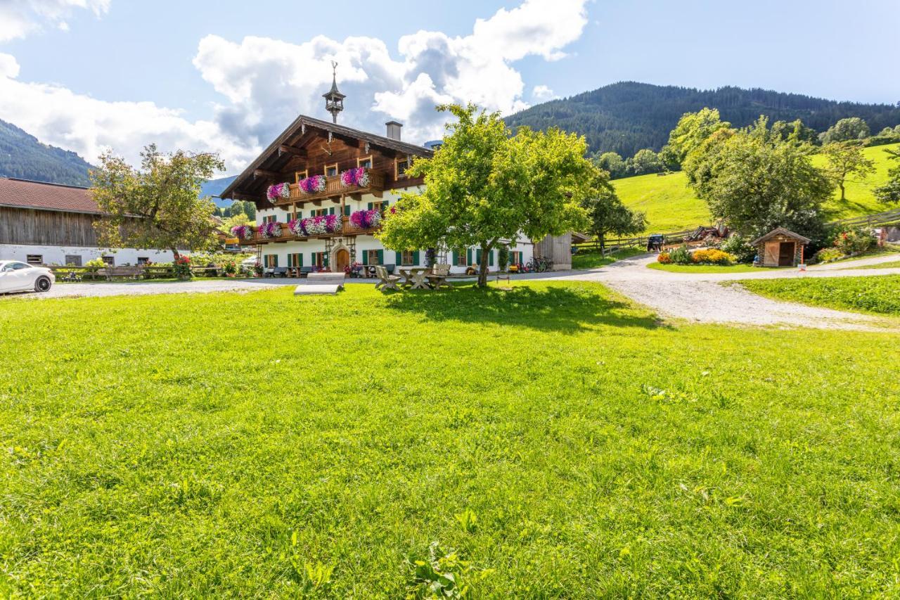 Biobauernhof Stegerbauer Lejlighed Maria Alm am Steinernen Meer Eksteriør billede